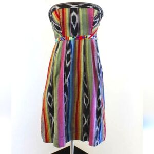 Anthropologie Edme & Esyllte Southwest Pueblo Mini Dress Native Tribal 0